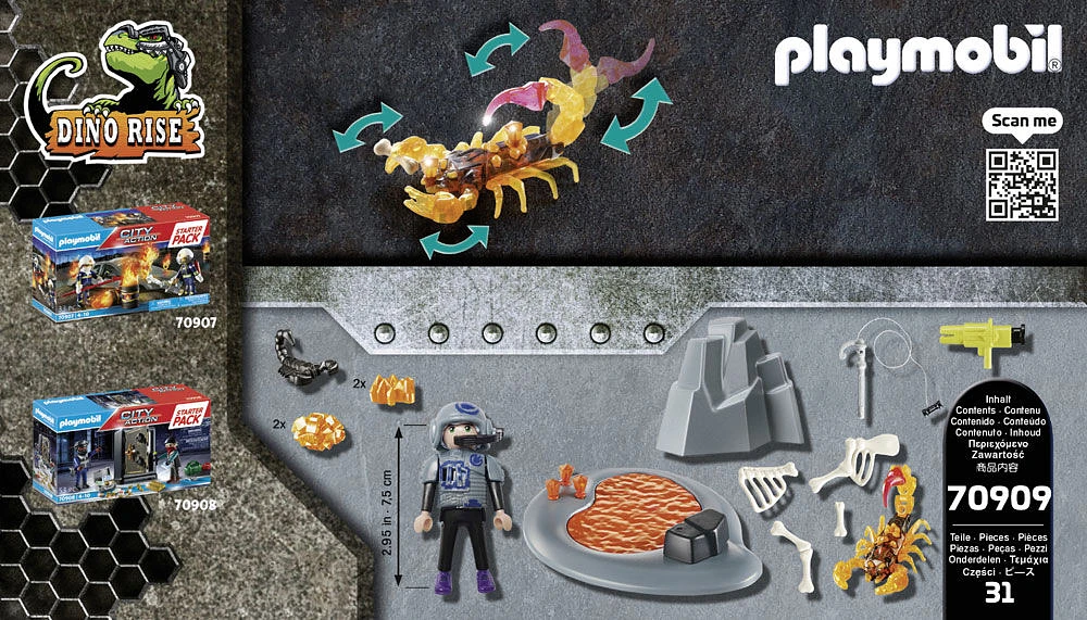 Playmobil - Starter Pack Dino Rise: Fire Scorpion
