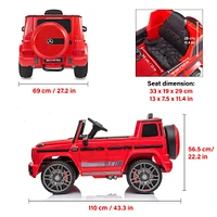 Voltz Toys Mercedes-Benz AMG G65 avec télécommande, rouge