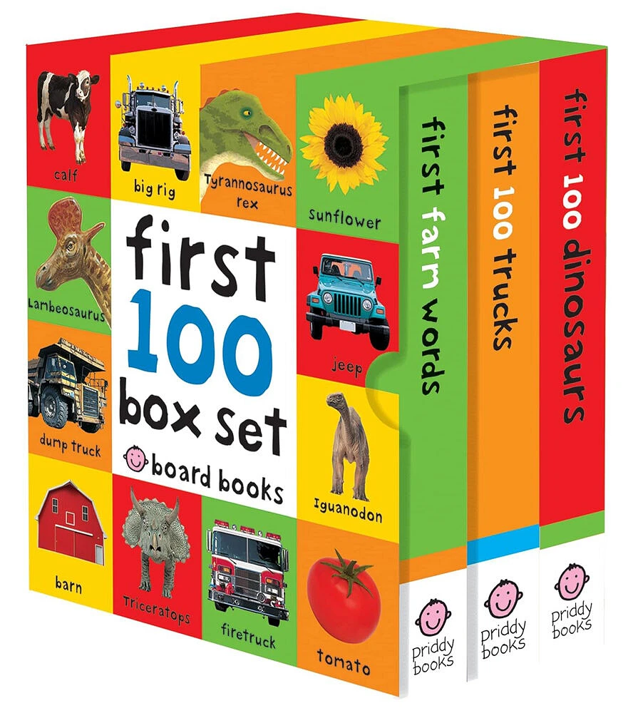 First 100 Box Set: Farm, Dino, Trucks - Édition anglaise