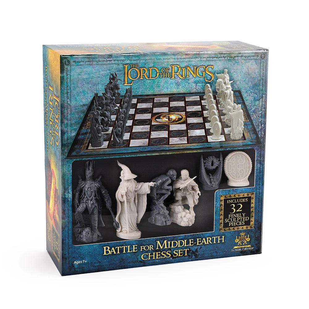 The Noble Collection Lord Of The Rings Chess Set: Battle For Middle-Earth - English Edition