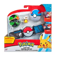 Pokémon - Clip N' Go Poke Ball Belt Set - Great Ball, Dusk Ball, and Cubone