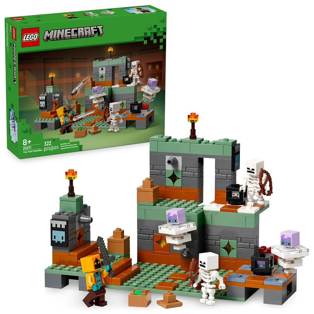 LEGO Minecraft La chambre des épreuves, Ensemble pour amateur de jeux vidéo, Ensemble de jeu vidéo, Jouet de squelette pour enfants 21271