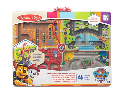 Paw Patrol Wooden 4-in-1 Magnetic Wand Maze Board