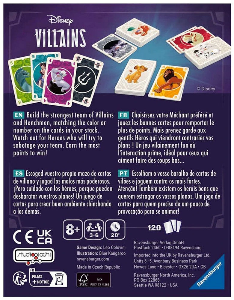 Ravensburger Disney Villains Card Game