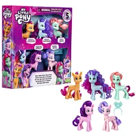 My Little Pony Collection Amis de Mélodia, 5 poneys de 7,5 cm - Notre exclusivité