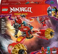 LEGO NINJAGO La moto-robot des tempêtes de Kai, Jouet de ninjas combo, Ensemble de construction avec 3 figurines 71830