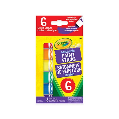 Bâtonnets de peinture lavable Crayola