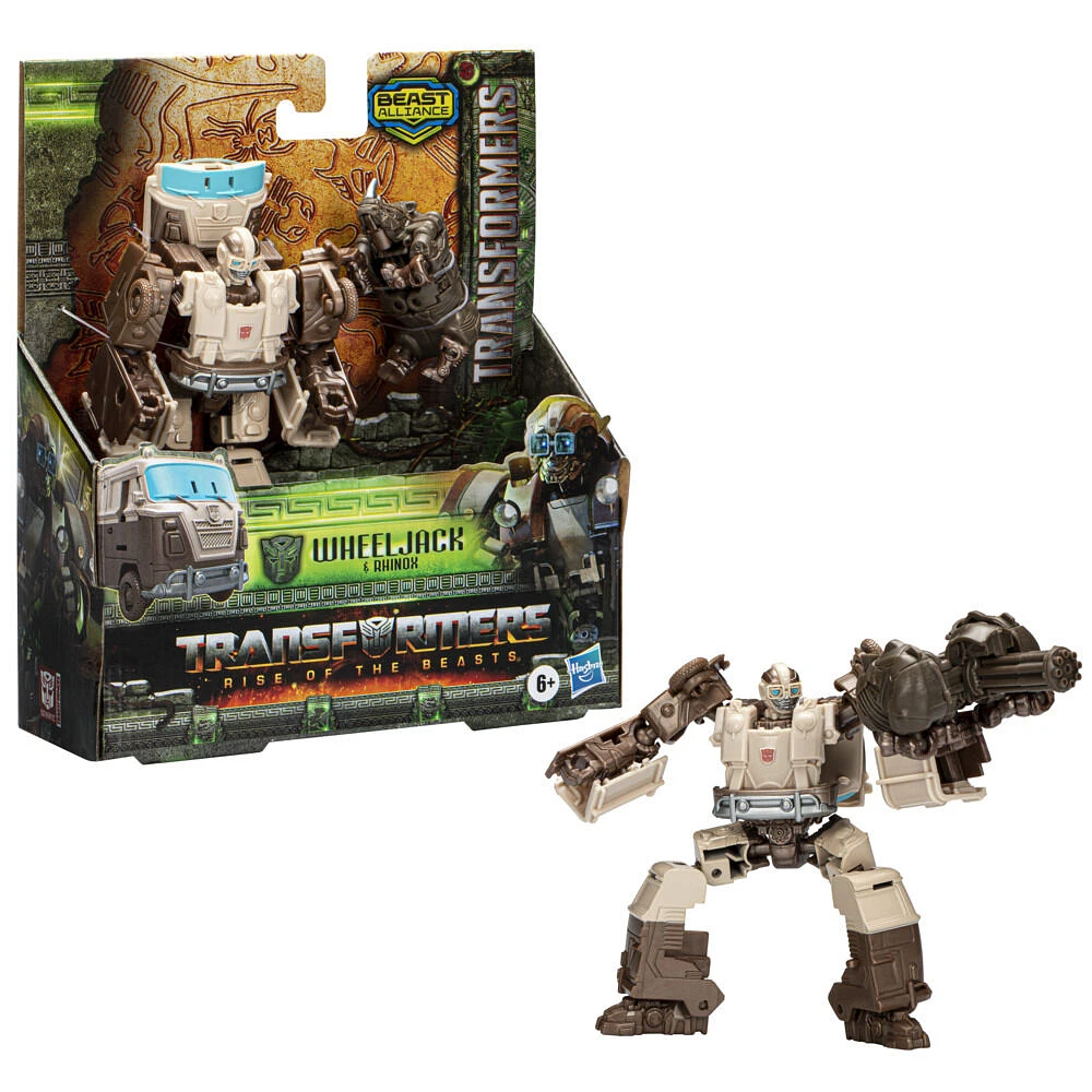 Transformers: Rise of the Beasts, pack de 2 figurines Beast Alliance Beast Weaponizers Wheeljack, échelle 12,5 cm