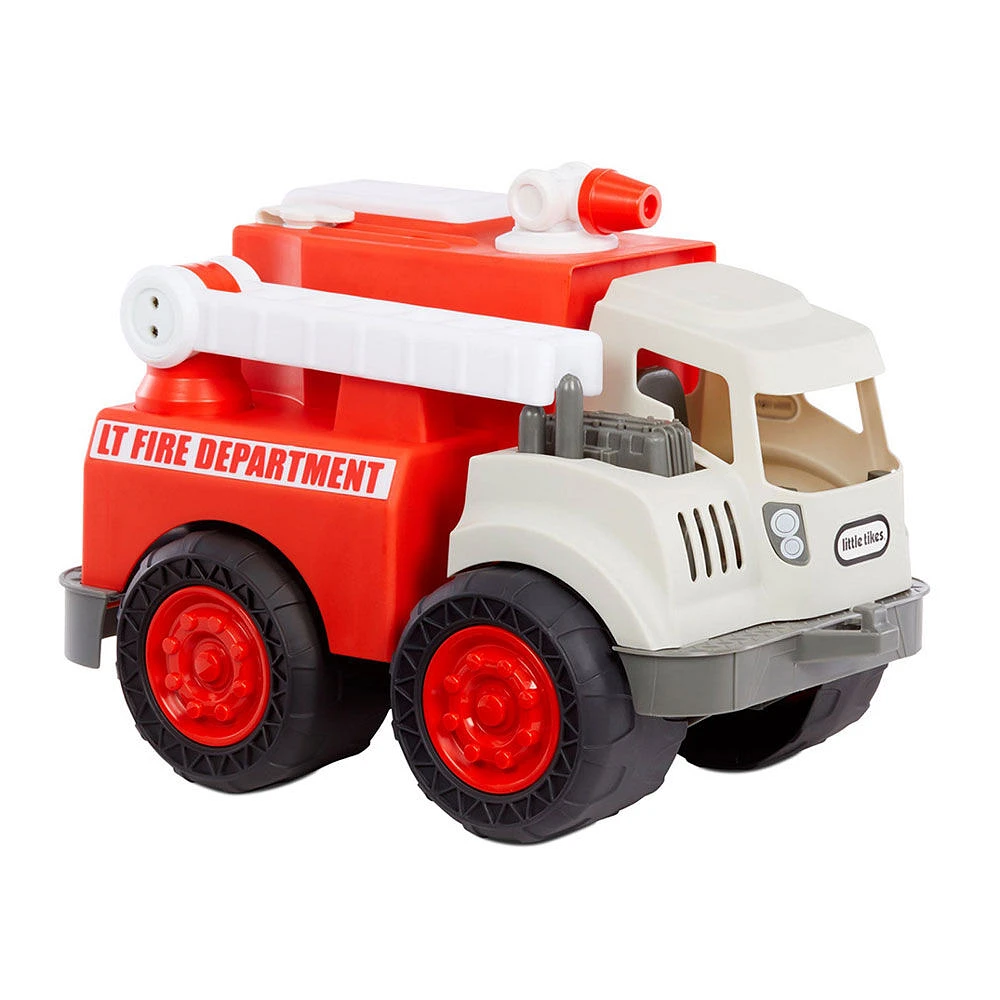 Camion Little Tikes Dirt DiggersMC fonctionnant réellement - camion d'incendie