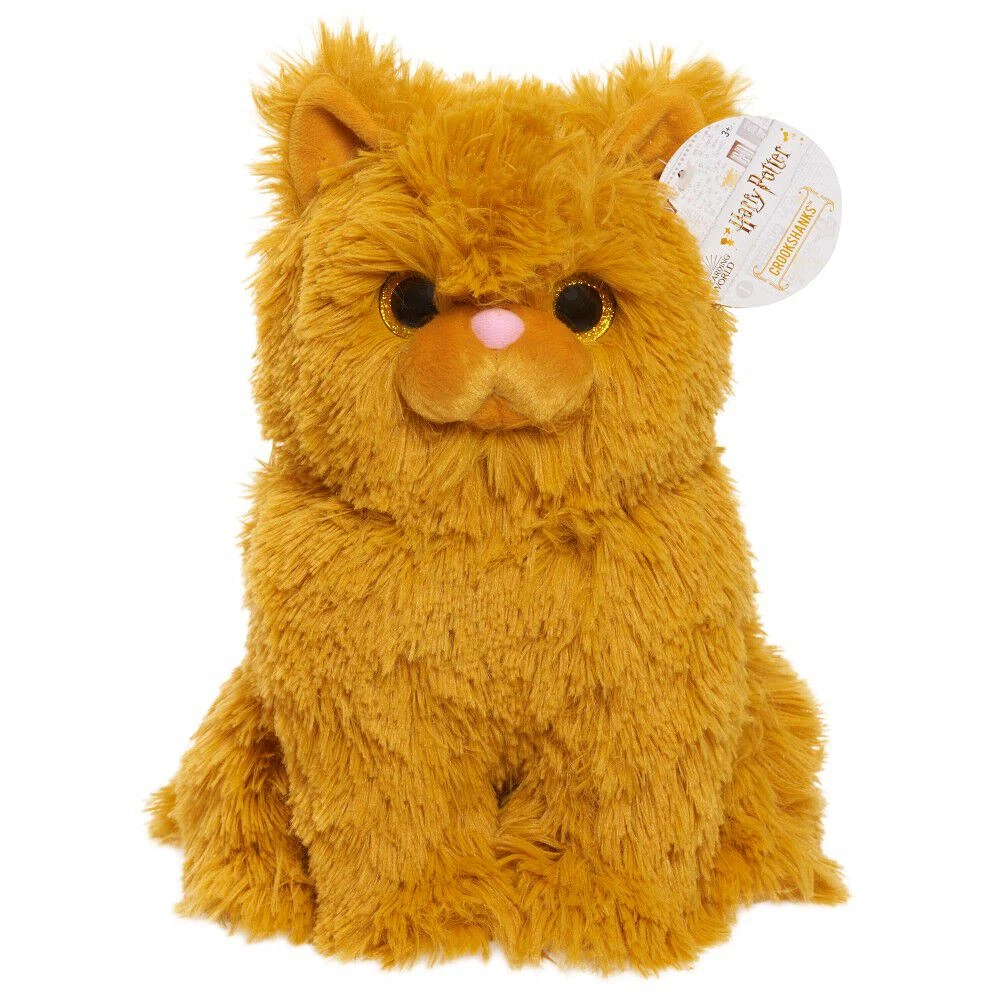 Peluche de 29 cm (11,5 pouces) de Crookshanks de Harry Potter, Grande Peluche d'Animal Moitié Chat Moitié Fléreur - Notre exclusivité