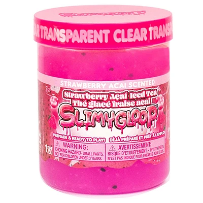 Substance gluante transparente thé glacé fraise acaï SLIMYGLOOP