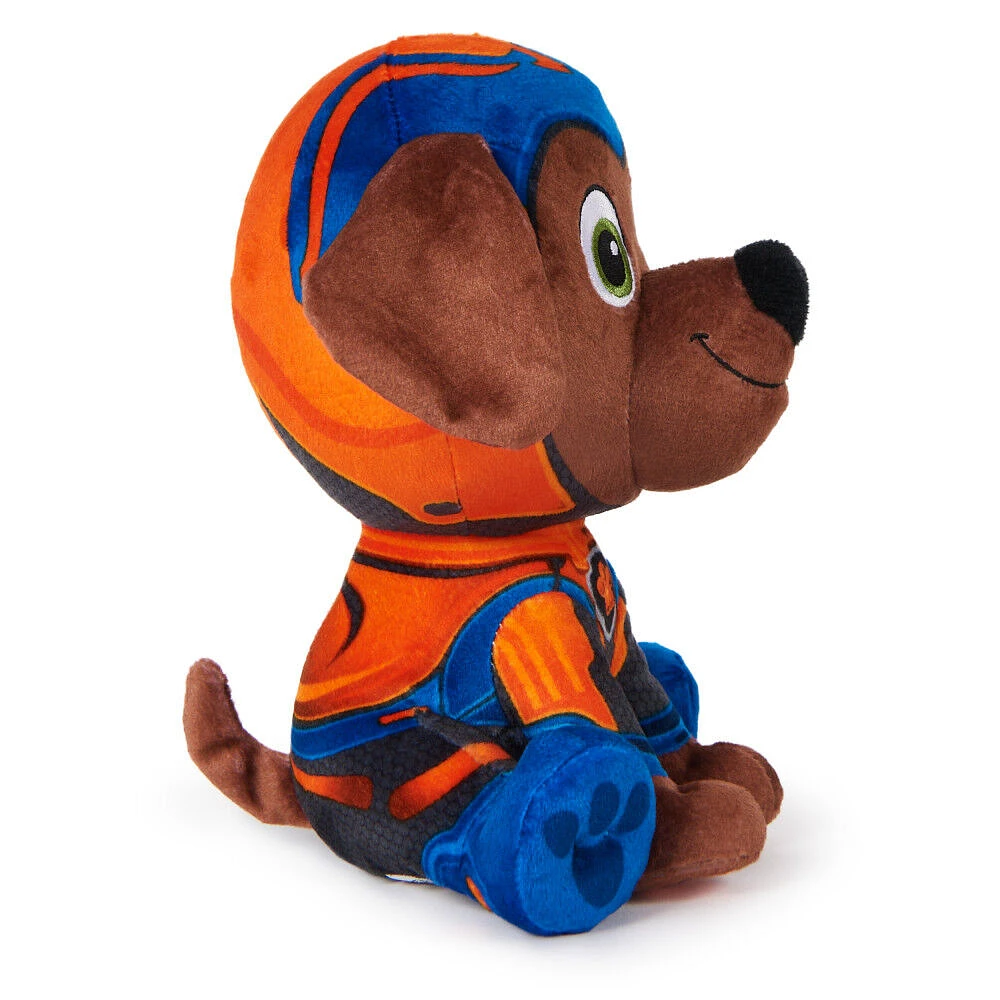 PAW Patrol: The Mighty Movie, Mighty Pups Zuma Plush Toy, 7-Inch Tall, Premium Stuffed Animals