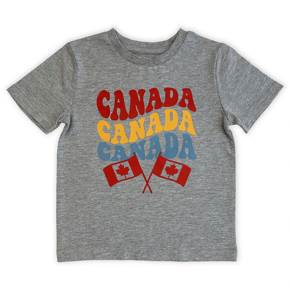 Canada Day Short Sleeve Tee - Grey Mix