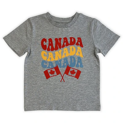 Canada Day Short Sleeve Tee - Grey Mix 