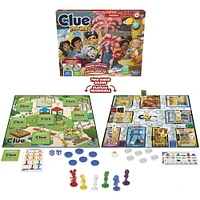 Clue Junior Game, 2-Sided Gameboard, 2 Games in 1, Clue Mystery Game for Younger Kids, Kids Board Games, Junior Games