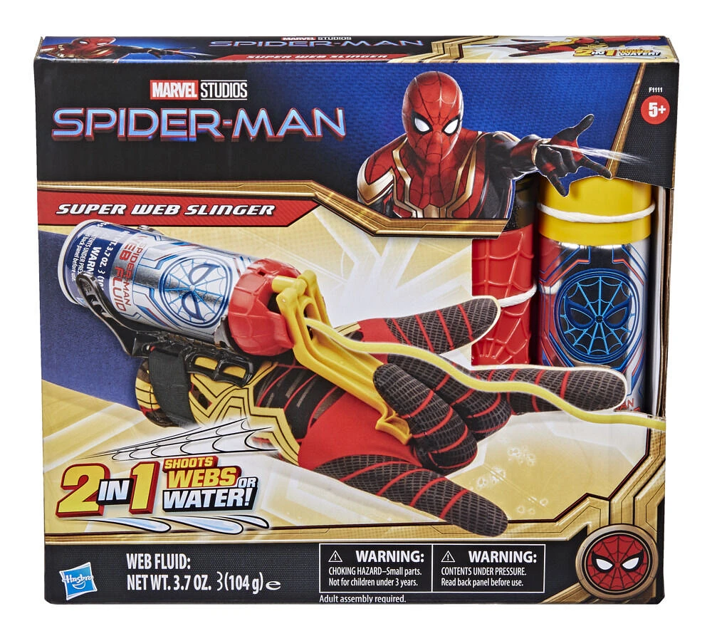 Hasbro Marvel Spider-Man, jouet de déguisement 2 en 1 Super lanceur de toiles