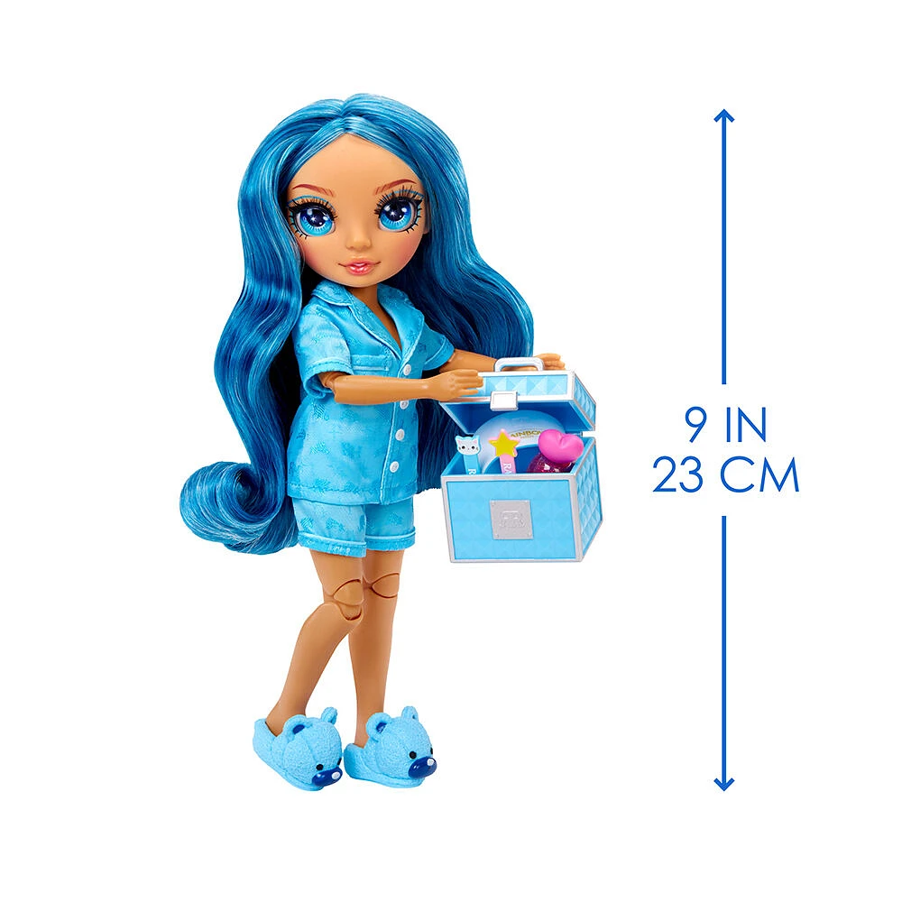 Rainbow High Jr High PJ Party-Skyler (Blue) 9" Posable Doll