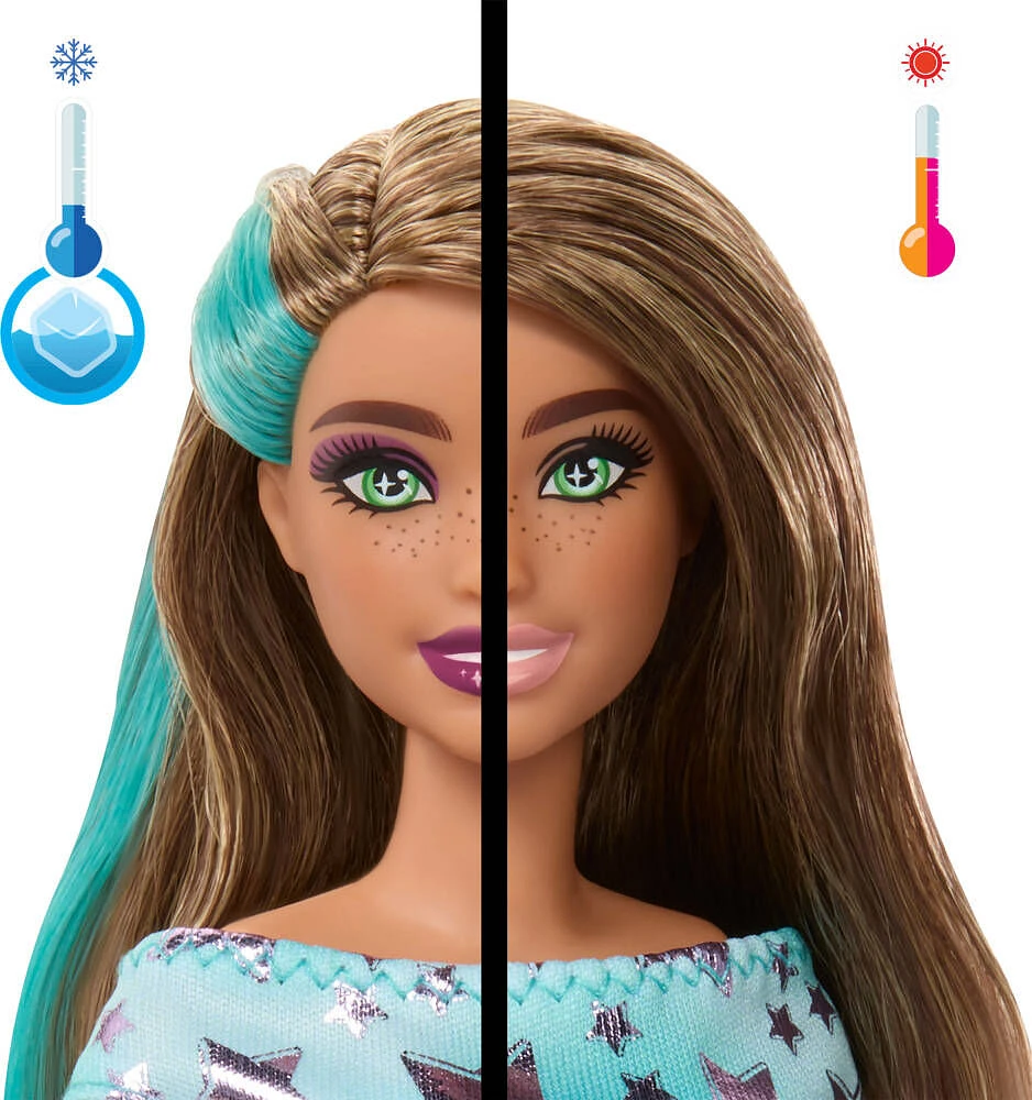 Barbie Party Unboxed Pet Birthday Series Doll & Accessories, Party Stars Set with 10 Surprises