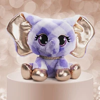 GUND P.Lushes Designer Fashion Pets Ella L'Phante Elephant Premium Stuffed Animal, Blue and Gold, 6"