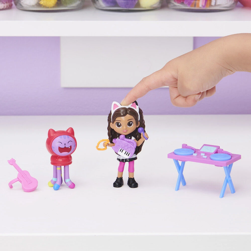 Gabby et la maison magique – Coffret Kitty Karaoke avec 2 figurines jouets, 2 accessoires, boîte surprise et meuble