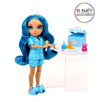 Rainbow High Jr High PJ Party-Skyler (Blue) 9" Posable Doll