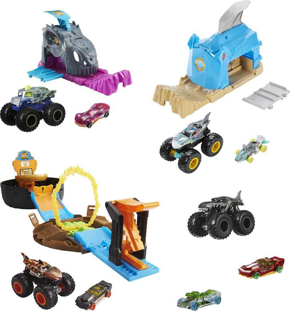 Hot Wheels - Monster Trucks - Super Coffret Arène Ultime