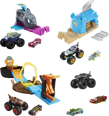 Hot Wheels - Monster Trucks - Super Coffret Arène Ultime