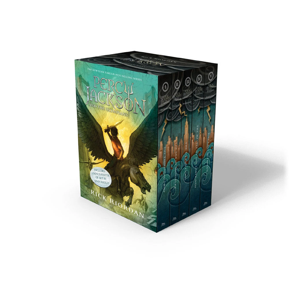 Percy Jackson and the Olympians 5 Book Paperback Boxed Set (w/poster) - Édition anglaise