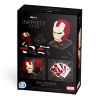 4D Build, Marvel Studios Iron Man Helmet, 3D Puzzle Paper Model Kit, 92 Piece Paper Model Kit