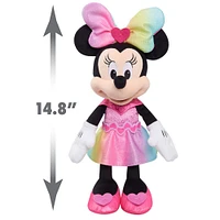 Peluche de 33 cm (13 pouces) de Minnie Mouse Qui Brille Et Chante de Disney Junior avec Sons et Lumières