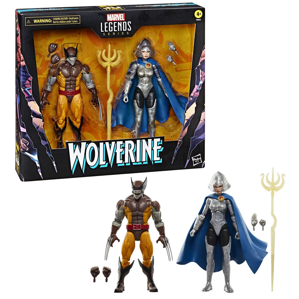 Marvel Legends Series Wolverine and Lilandra Neramani Action Figures