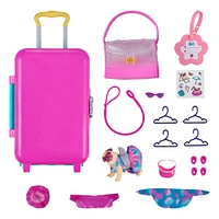 Real Littles: "Cutie Carries" - Étui et sac à roulettes pour animaux de compagnie