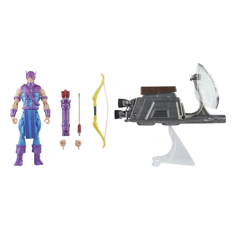 Hasbro Marvel Legends Series Hawkeye with Sky-Cycle Avengers 60th Anniversary Collectible 6 Inch Action Figure