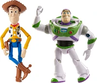 Disney and Pixar Toy Story 7-inch Woody and Buzz Action Figure Toys 2-Pack, Pizza Planet Adventure