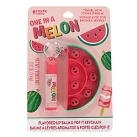 Baume à Lèvres avec Jeu Tactile Porte-Clés - Melon d'eau