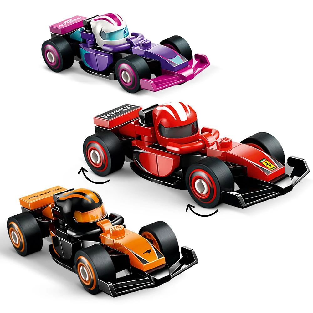 LEGO F1 Collectible Race Cars Building Kit - Limited Edition Model Car Mystery Box for Fans of Formula 1 - 71049
