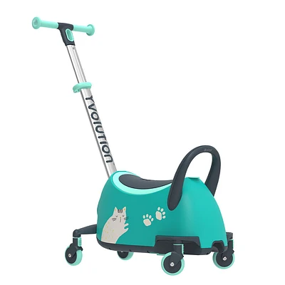 Yvolution Glider Luna Go Jouet à chevaucher - Bleu canard