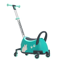 Yvolution Glider Luna Go Jouet à chevaucher - Bleu canard