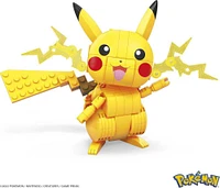 MEGA Pokémon Building Toy Kit Pikachu (211 Pieces) with 1 Action Figure for Kids