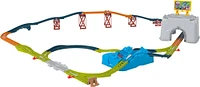 Thomas & Friends Train Tracks Set, Connect & Build Track Bucket, 34-Piece Preschool Toy