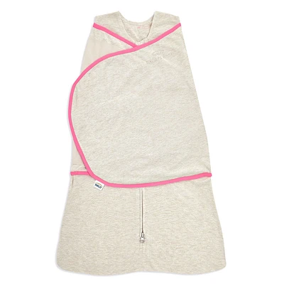 HALO SleepSack Swaddle - Ideal Temp - Oatmeal/Pink Small 3-6 Months