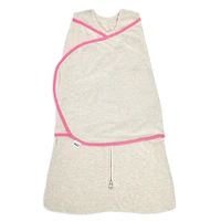 HALO SleepSack Swaddle - Ideal Temp - Oatmeal/Pink Small 3-6 Months