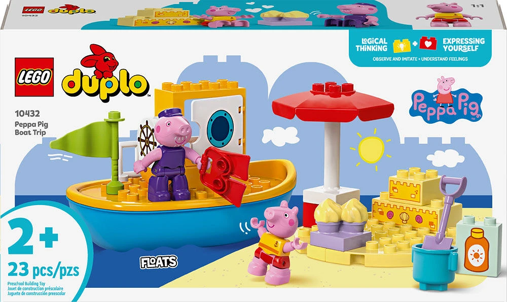 Ensemble LEGO DUPLO Le voyage en bateau de Peppa Cochon 10432