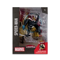 Marvel Spider-Man (Symbiote Suit) 1:6ème Echelle Collectible avec Scène & Comic (Basé sur The Amazing Spider-Man #300)