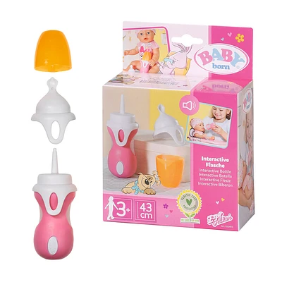 Biberon et cuillère interactifs BABY born pour poupée de 43 cm