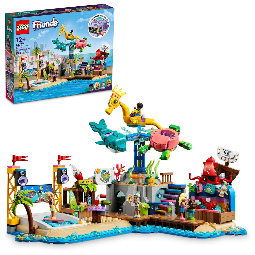 LEGO Friends Le parc d'attractions sur la plage 41737 Ensemble de jeu de construction (1 348 pièces)