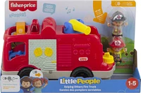 Fisher-Price - Little People - Camion des pompiers serviables - Édition bilingue