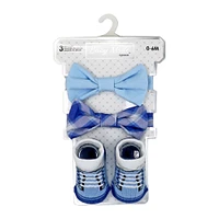 Baby Mode Siganture 3 Piece Bowtie & Sock Set: Plaid