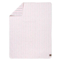 Trend Lab Pink and Gray Cloud Knit Blanket