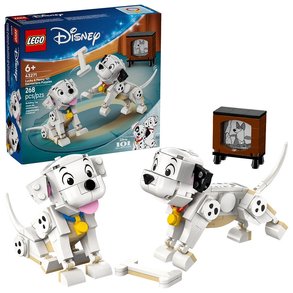 LEGO Disney Lucky & Penny 101 Dalmatians Puppies - Kids Toy for Boys and Girls 6+ - 43271